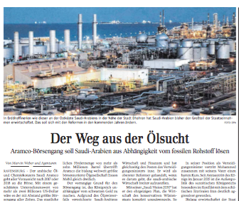 Der Weg aus der Ölsucht | Wirtschaft Schwäbische Zeitung
