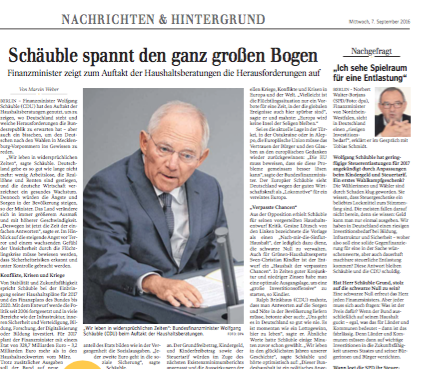Haushaltsberatungen im Bundestag | Politik Schwäbische Zeitung