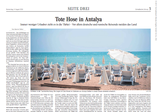 Tote Hose in Antalya | Seite 3 Schwäbische Zeitung